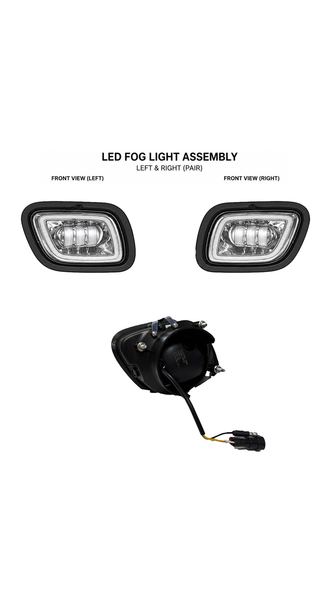 LED Fog Light Set (RH + LH)(Freightliner Cascadia 08+)(A06-51909-000, A06-51909-001)(A06-51909)