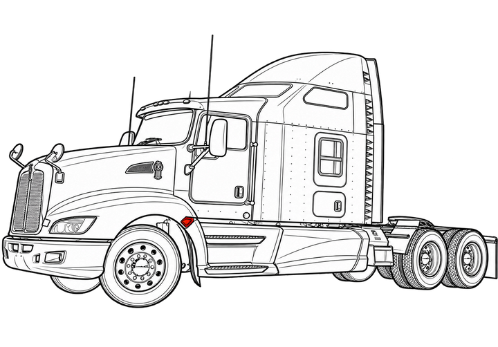 Clear Left Turn Signal Light Housing for Kenworth T660 2007-2017