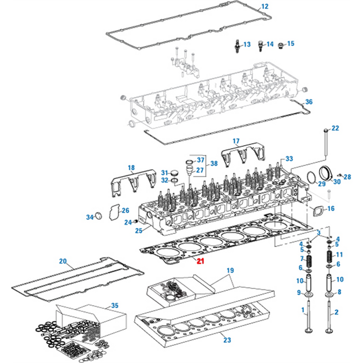 Cylinder Head Gasket Detroit Diesel DD15 903