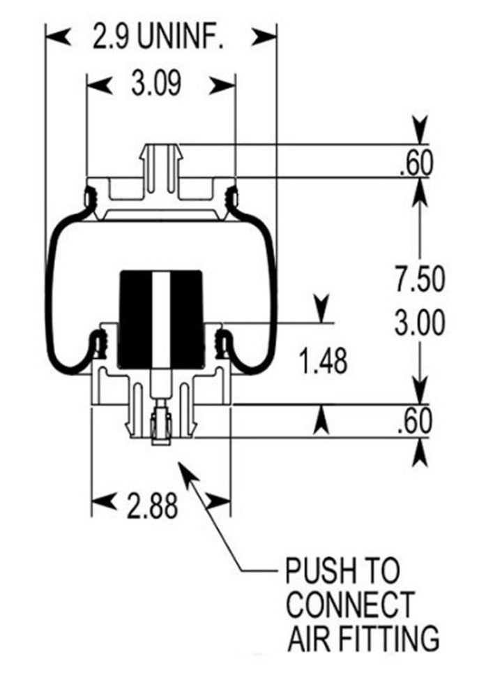 Air Spring Cab (18-29919-000, 1S5-176)