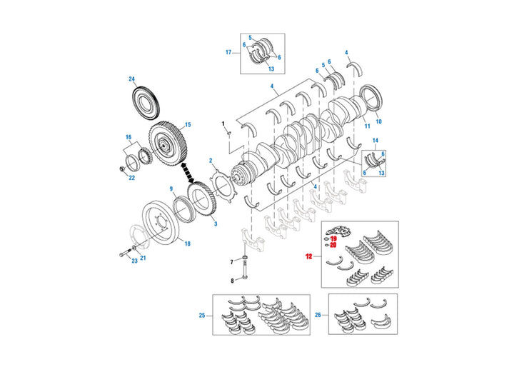 Bearing Kit Lower S60 12.7L ( 23531606 )