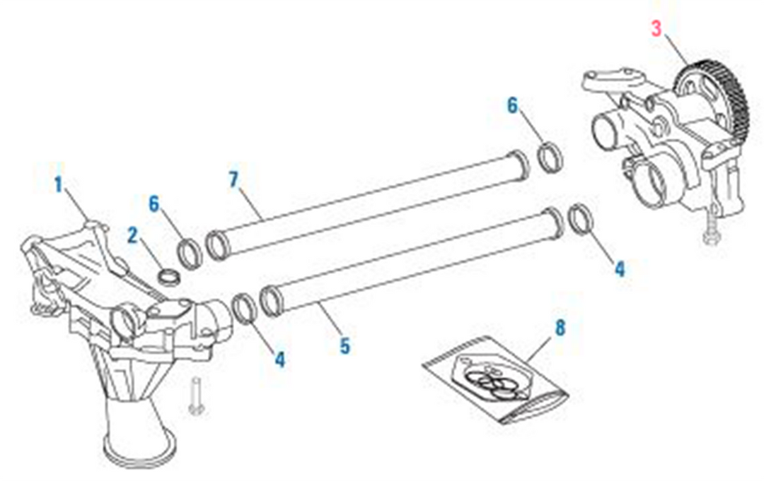 Oil Pump Assembly Detroit Diesel DD15 901, 903 (A4721806601)