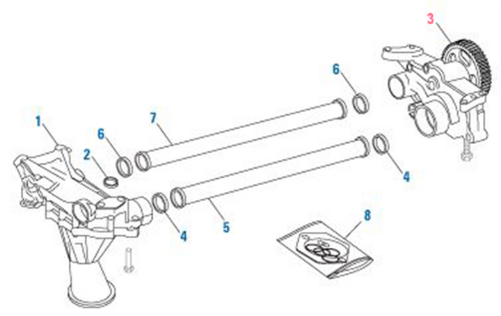Oil Pump Assembly Detroit Diesel DD15 901, 903 (A4721806601)