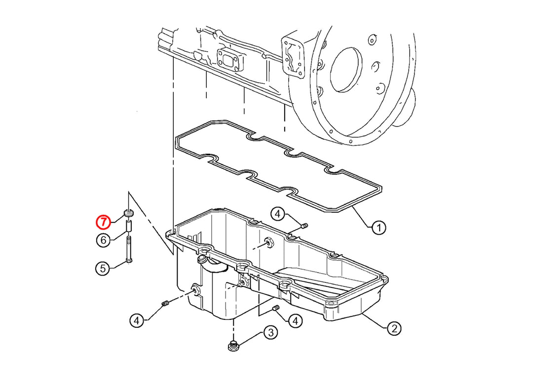 Oil Pan Isolator S60 12.7L ( 23517242 )