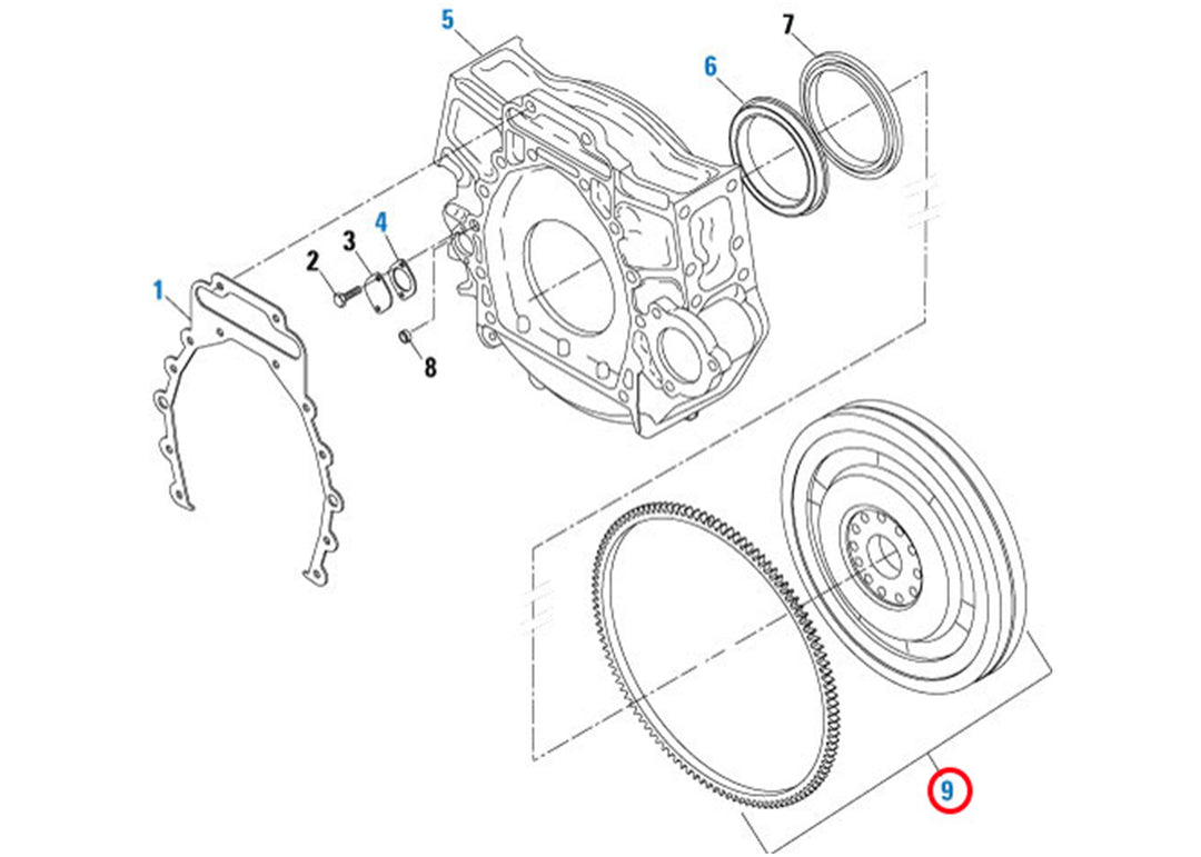 Flywheel Cummins ISX Signature 600 (3680922)