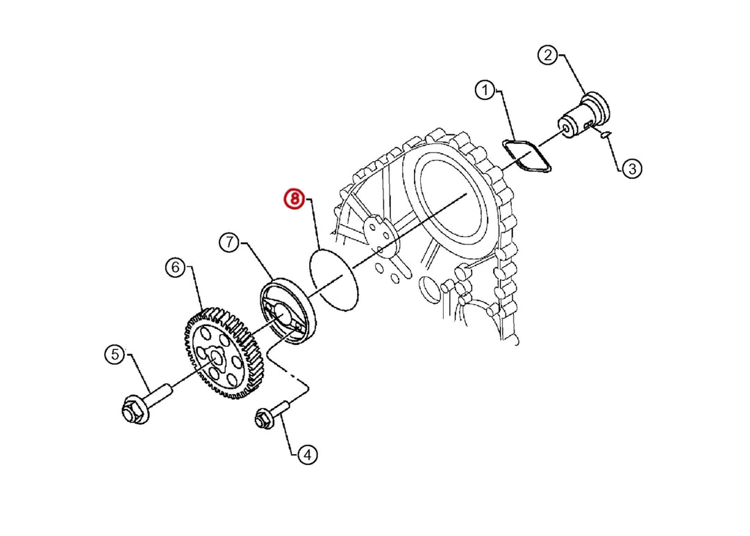 Seal Ring S60 (Cam Thrust Plate) (23528491)