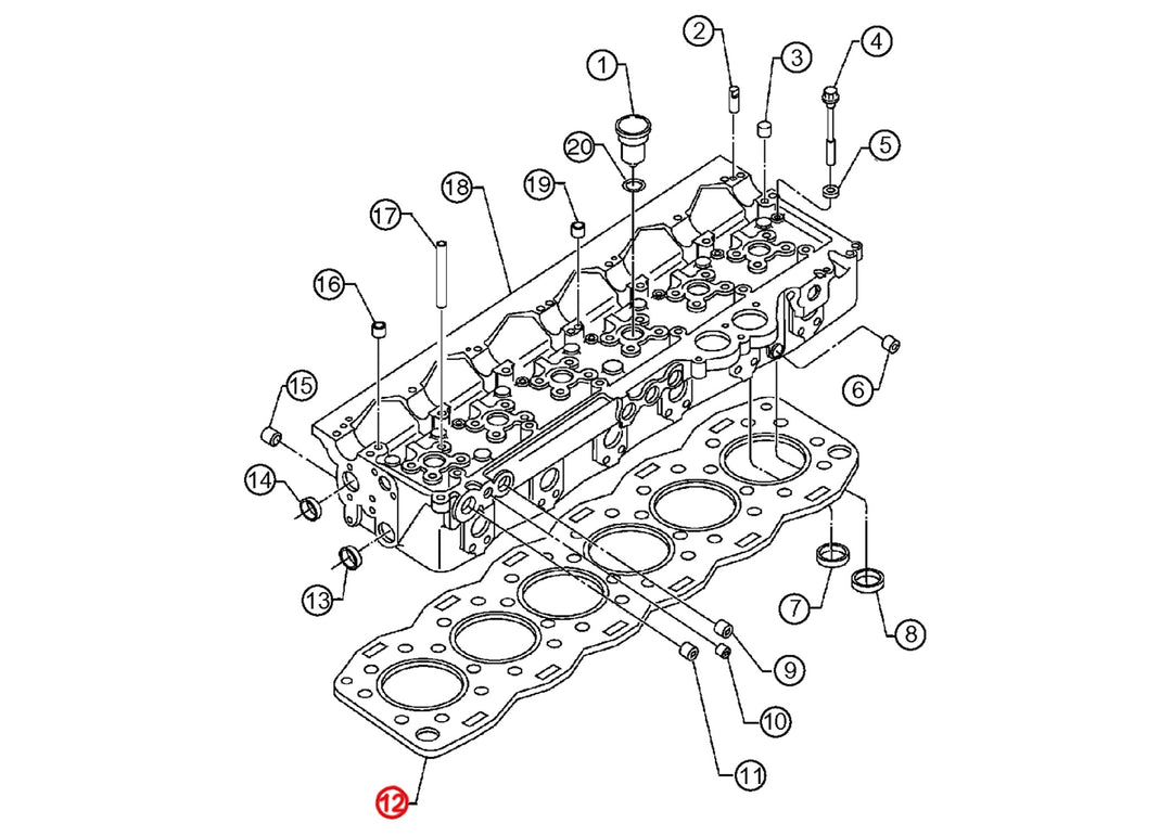 Junta de culata S60 (23532298)