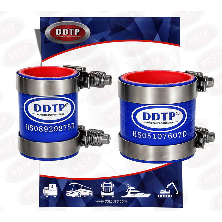 Kit de mangueras de refrigerante de silicona y abrazaderas CT para bomba de agua Detroit Diesel Serie 60 de 14 l