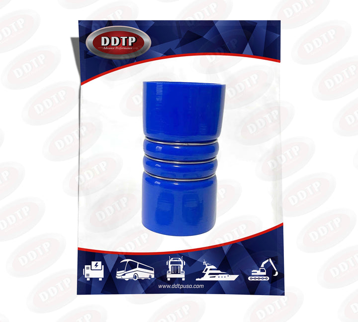 Manguera de silicona azul de 4" x 8" con 3 anillos