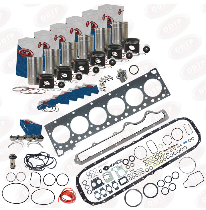 In-Frame Overhaul Kit Cummins ISX15 Single Overhead Camshaft 152MM Liner Fractured Rod Bearings (2010-2017)