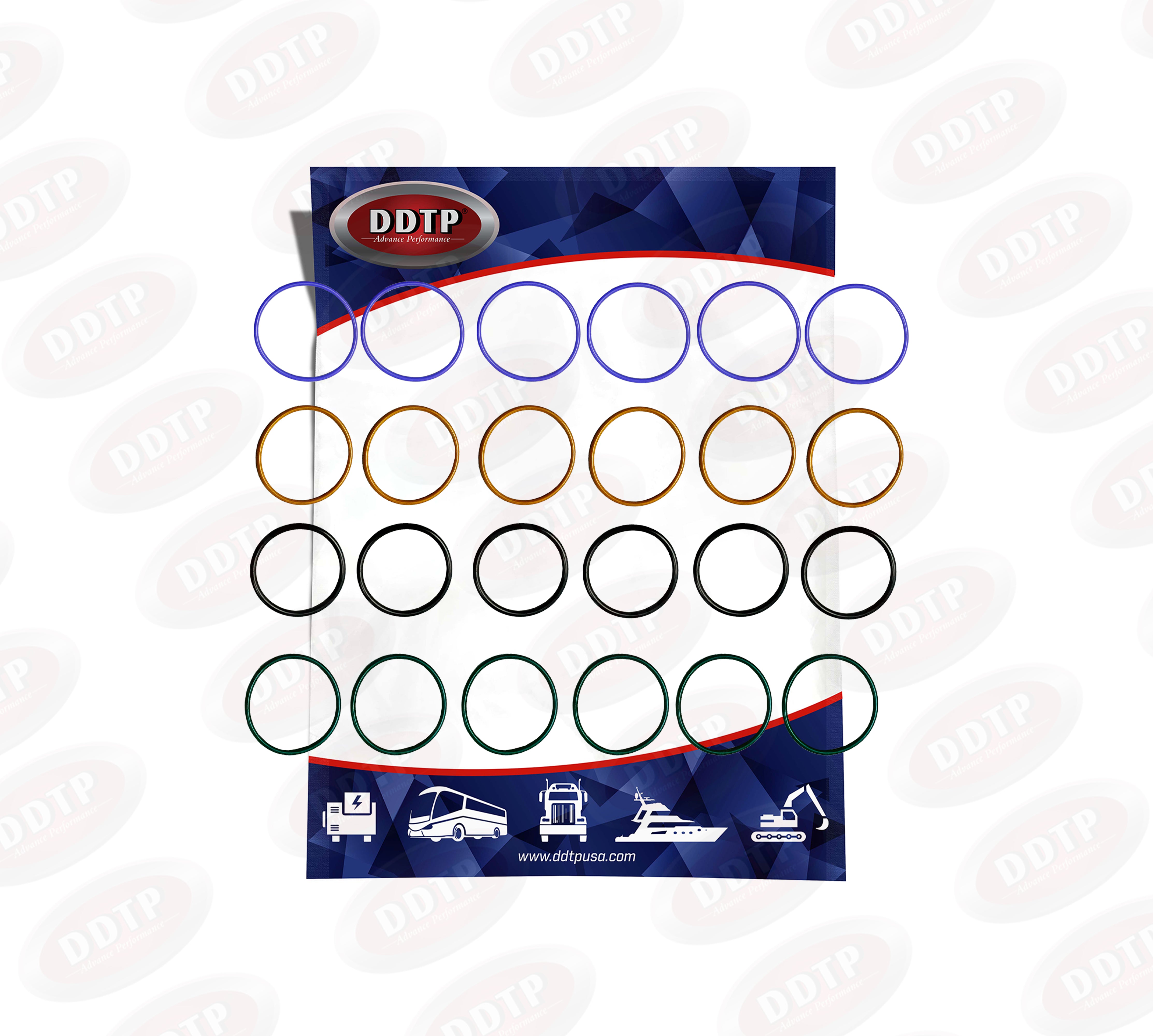 Injector Seal Kit Cummins ISX DOHC (Set of 6 Kits) – DDTP STORE ONLINE