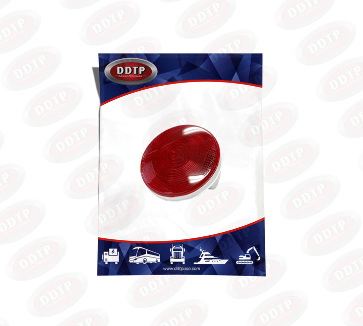 Luz roja de 4" S/T/T (sellada, 12 V, área reflectante)
