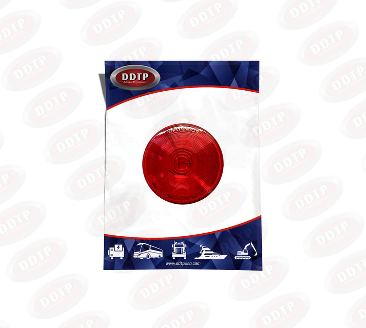 Luz roja redonda de 4" S/T/T