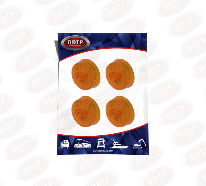 Luz de gálibo/marcador, 5 LED, 2", ámbar (juego de 4)
