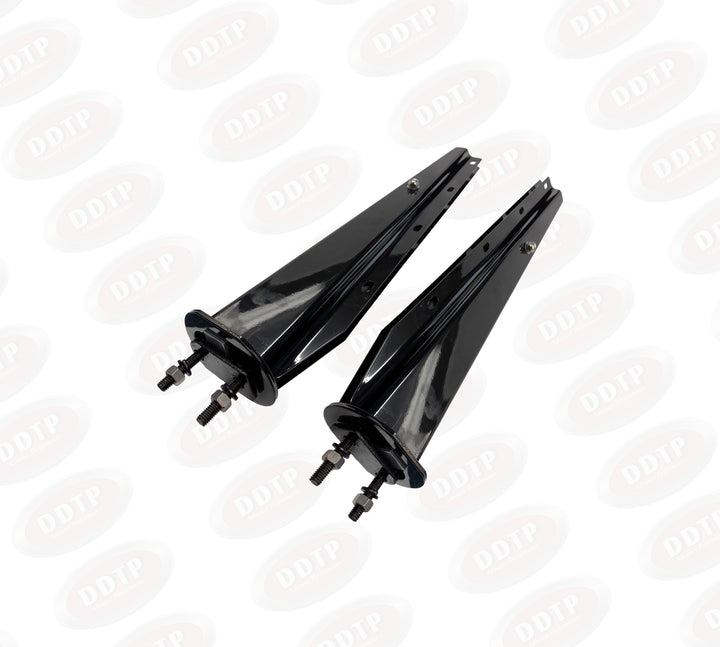 Mud Flap Hanger Bracket Black Spring Loaded (LH + RH) Set