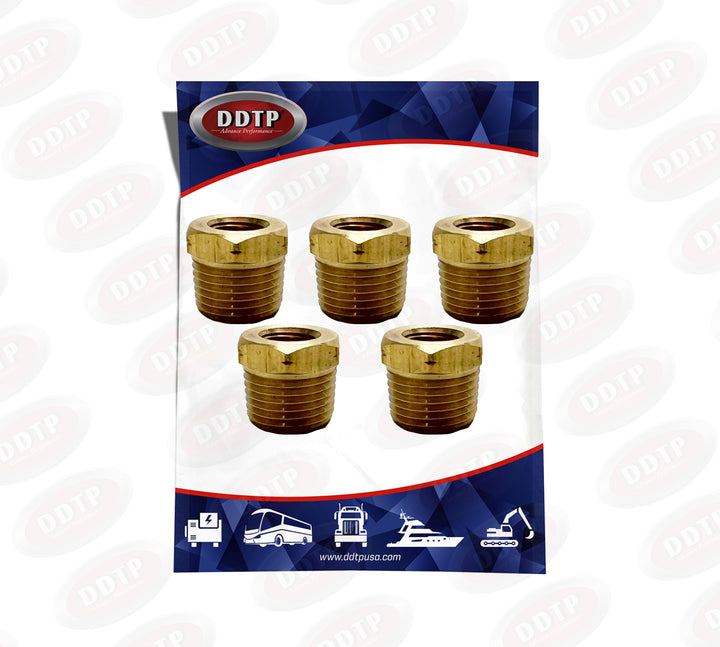 Hex Socket Bushing 1/2"NPT x 1/4"FNPT (Set of 5)
