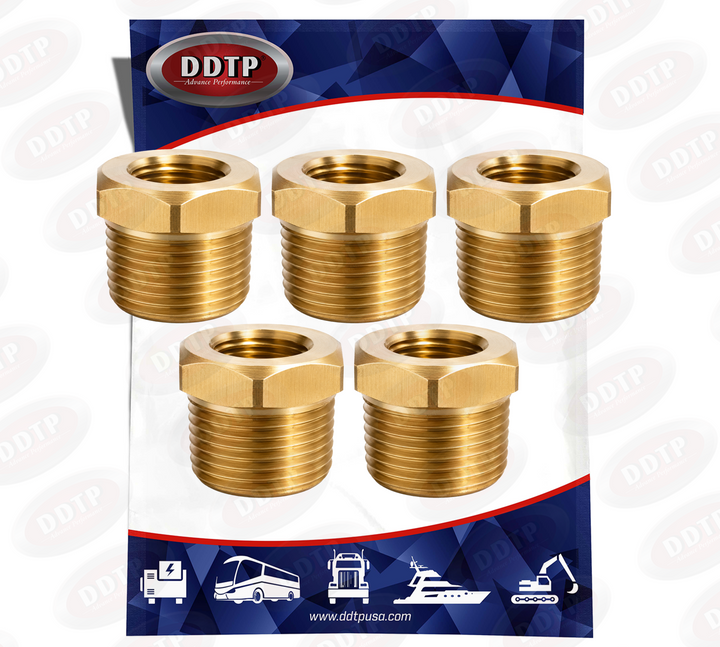 Casquillo hexagonal de 1/2" NPT x 1/4" FNPT (juego de 5)