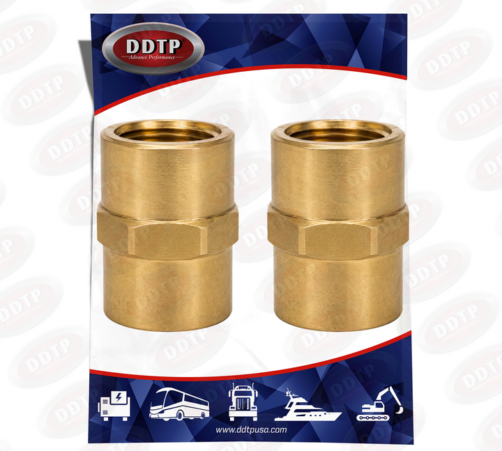 Acoplamiento hembra hexagonal de 1/4" (juego de 2)