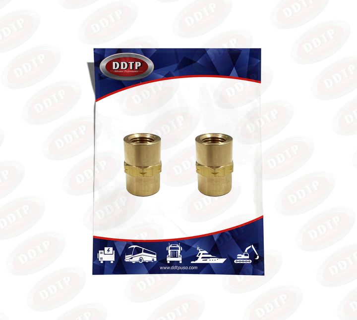 Hex Female Coupling 1/4" (Set of 2)