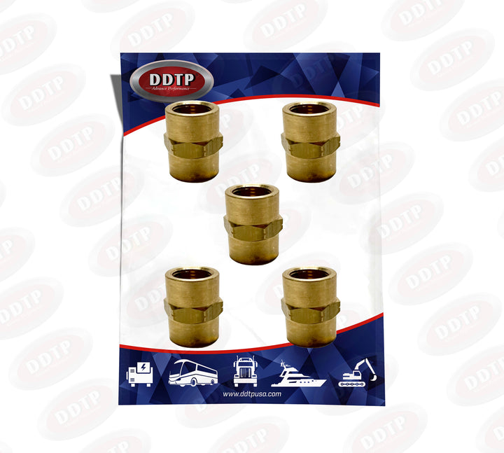 Hex Female Coupling 3/8" (Set of 5)