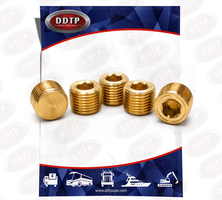 Tapón hexagonal de 1/2" NPT (juego de 5)