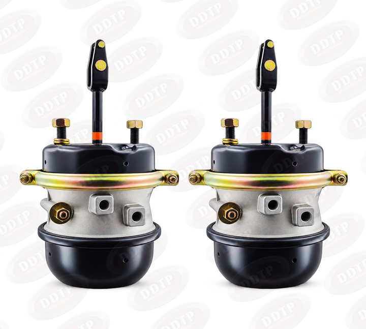 Set of 2 T30/30 Long-Stroke Air Brake Actuators | S-Cam Spring Brake Chambers