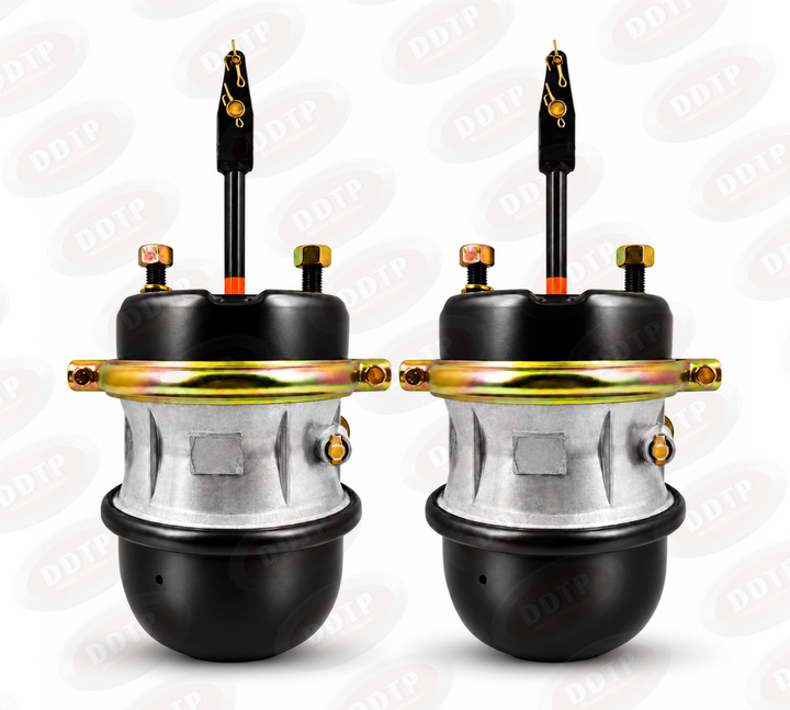 Set of 2 T30/30 Long-Stroke Air Brake Actuators | S-Cam Spring Brake Chambers