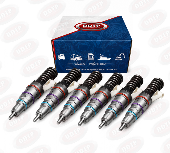 Set of 6 Fuel Injector for Detroit Diesel S60 14L