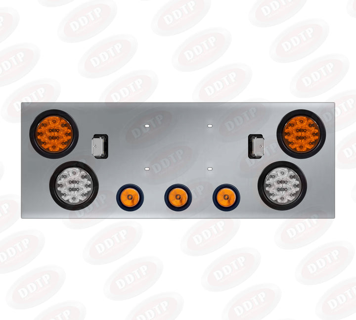 Stainless Steel Rear Central Panel Assembly with LED Lights
