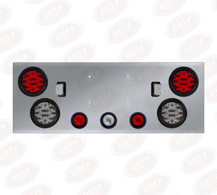 Stainless Steel Rear Central Panel Assembly with LED Lights