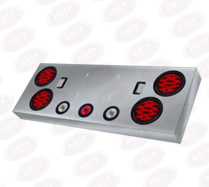 Stainless Steel Rear Central Panel Assembly with LED Lights