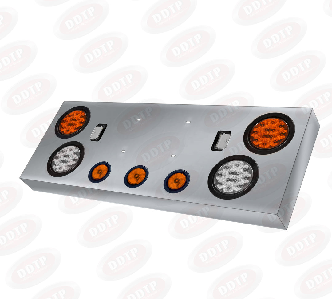 Stainless Steel Rear Central Panel Assembly with LED Lights