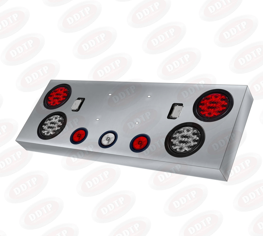 Stainless Steel Rear Central Panel Assembly with LED Lights