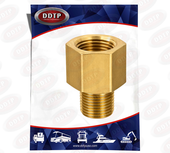 Brass Pipe Adapter Fitting 1/2" x 3/8"