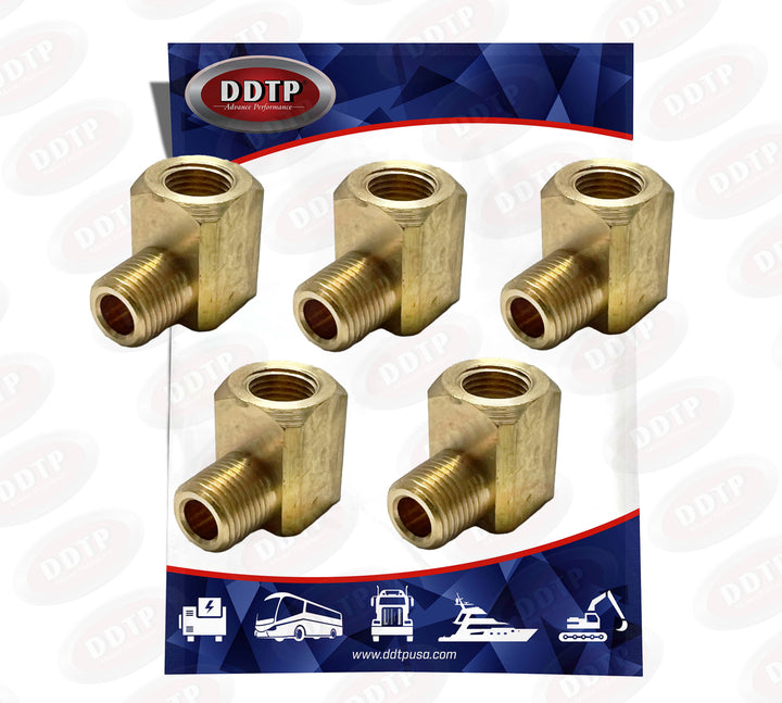 Brass Street Elbow 3/8” 90° (Set of 5)