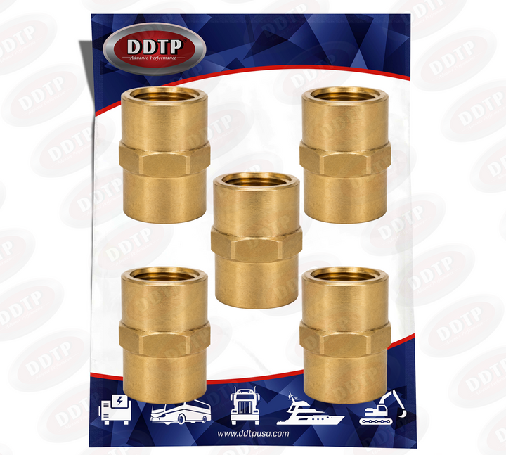 Acoplamiento hembra para tubería de 3/8" (juego de 5)