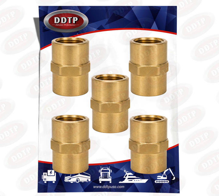Acoplamiento hembra para tubería de 1/2" (juego de 5)