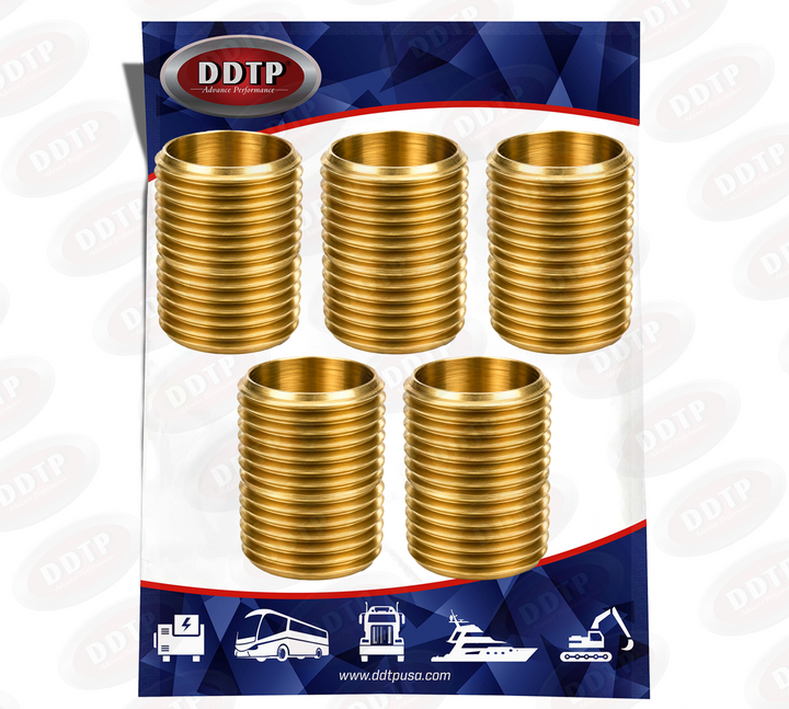 Accesorio de boquilla de cierre de latón amarillo de 1/2" (juego de 5)