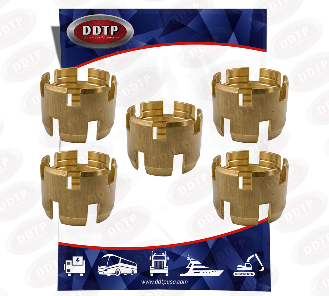 Hose Sleeve Brass Air Brake Fitting 3/8" x 3/8" ID (Set of 5)