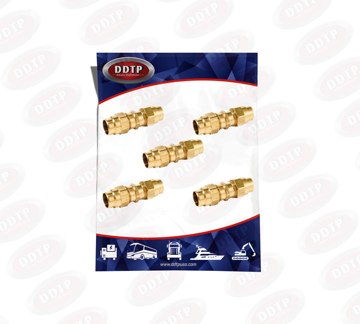 Brass Air Hose Union 1/2" ID (Set of 5)