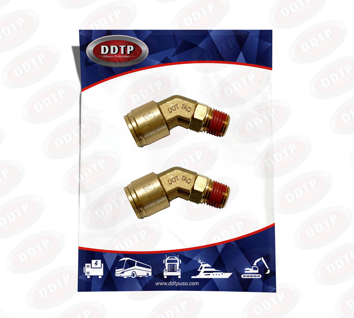 45° Male Elbow 1/2" OD x 1/2" NPT (Set of 2)