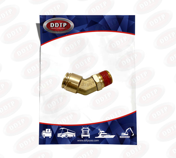 Codo macho de 45° de 5/8" de diámetro exterior x 1/2" NPT