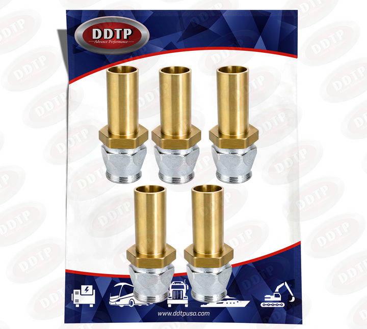 Straight Tube Fitting (Size 10 For Size 10 Hose) (Set of 5)