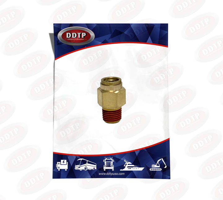 Brass Male Connector - Push In 3/8" x 1/4"