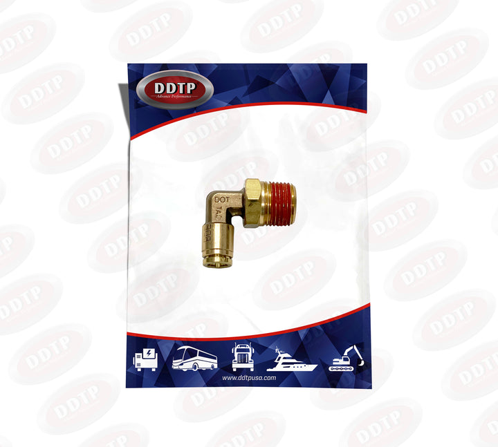 90° Male Elbow 1/4” OD x 1/4" NPT