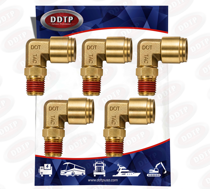 90° Male Elbow 1/2” OD x 1/2" NPT (Set of 5)