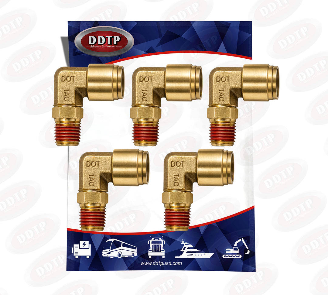 90° Male Elbow 1/2” OD x 1/2" NPT (Set of 5)