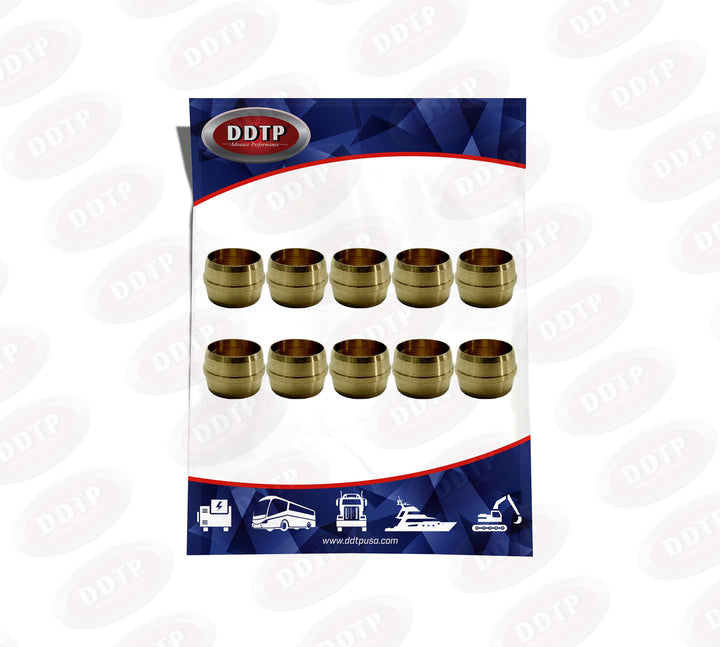 Accesorio de manguito de latón de 3/8" (juego de 10)