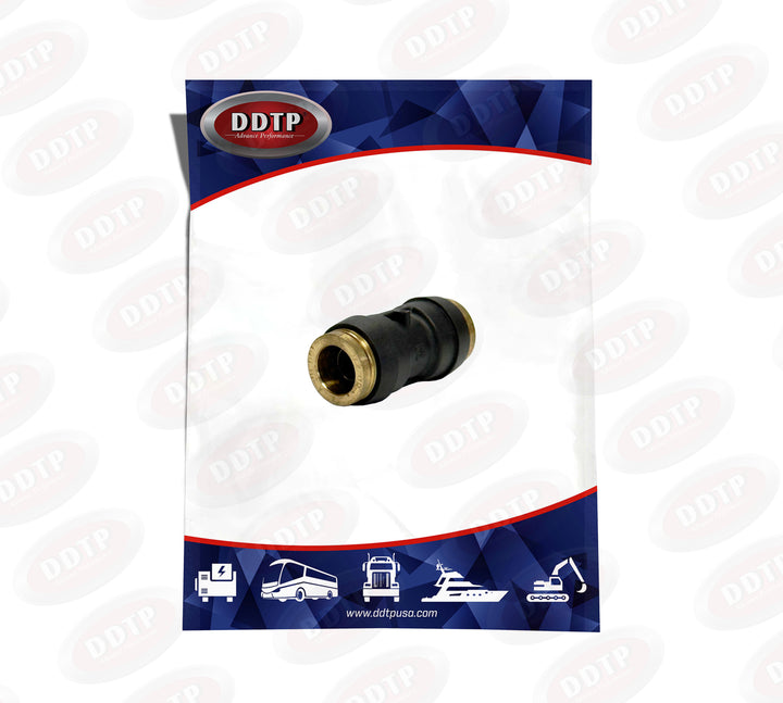 Black Composite Straight Union DOT Push-In 5/32"
