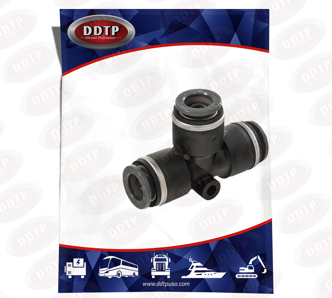 Tube Composite Union Tee DOT Push-In Fitting 1/4"